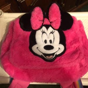 Today only $15 Minnie Mouse fuzzy backpack
